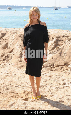 Malin Akerman, during a photocall for the film, The Bang Bang Club, on the Gray D'Albion beach in Cannes, France, as part of the 62nd annual Cannes Film Festival. Stock Photo