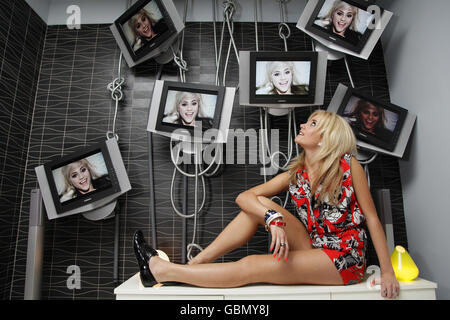 Pop singer Pixie Lott at Mercury Records in Kensington, west London. Stock Photo