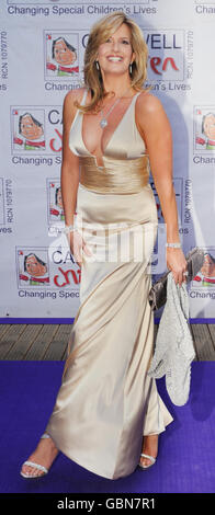 Penny Lancaster arrives for the Butterfly Ball in Battersea Park, London. The event, by Caudwell Children aims to raise funds for disabled children. Stock Photo