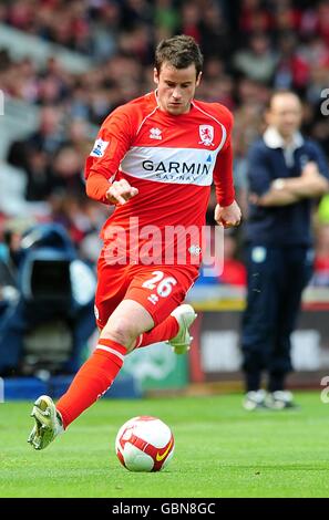 Soccer - Barclays Premier League - Middlesbrough v Aston Villa - Riverside Stadium. Matthew Bates, Middlesbrough Stock Photo