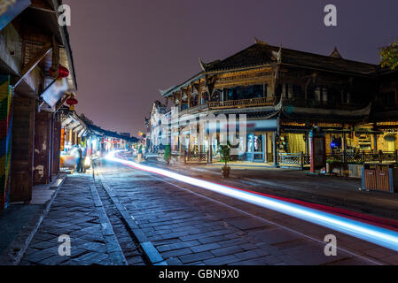 Sichuan Province, Chengdu Luodai Town Street Stock Photo