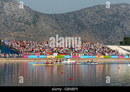 Rowing - Athens Olympic Games 2004 - Lightweight Men's Double Sculls - Final. A general view of the action from the final Stock Photo