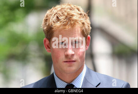 Prince Harry arrives for an official naming of the British