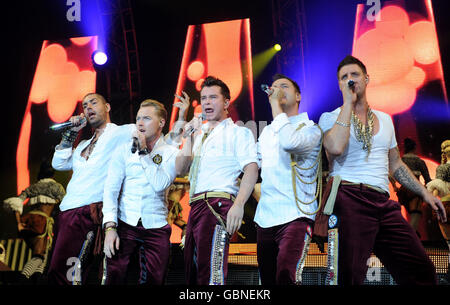 Boyzone in concert at Wembley Arena in London. 6th Dec 1999 Stock Photo ...