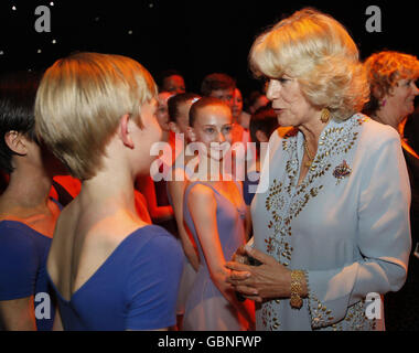 Prince of Wales views Royal Gala ballet Stock Photo