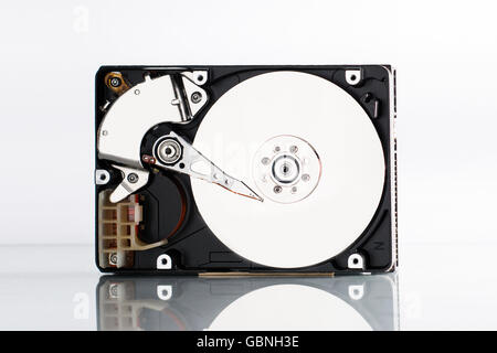 The computer hard disk isolated on a white background Stock Photo