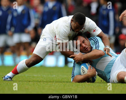 Rugby Union - The Standard Bank Cup - Argentina v England - Old Trafford Stock Photo