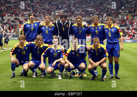 Soccer - International Friendly - England v Ukraine. Ukraine team group Stock Photo