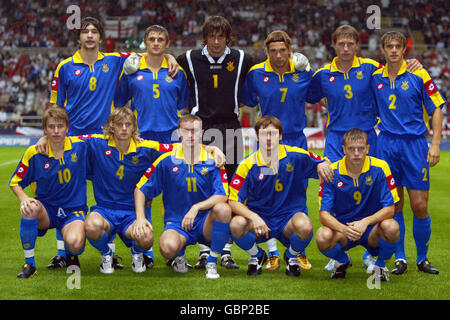 Soccer - International Friendly - England v Ukraine. Ukraine, team group Stock Photo