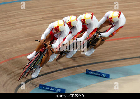 Cycling - Athens Olympic Games 2004 -  Men's Team Pursuit - Final Stock Photo