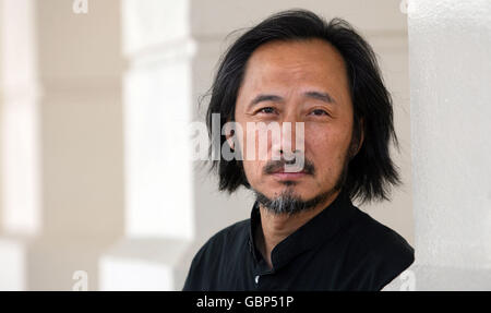 Author Ma Jian. Ma Jian, the acclaimed author of 'Beijing Coma' in London. Stock Photo