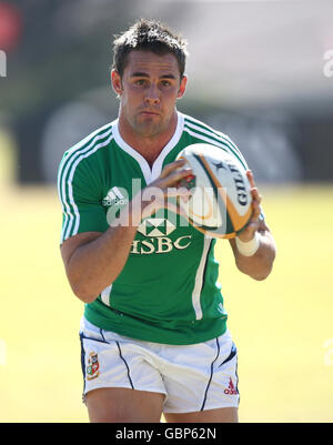 Rugby Union - British and Irish Lions Weights Training Session - St David's School. British and Irish Lions' Lee Byrne during a training session at St David's School, Sandton, South Africa. Stock Photo