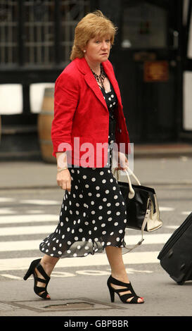 Former chief executive of Cheltenham local authority, Christine Laird, outside the Royal Courts of Justice in central London where she succeeded in fighting a 1 million lawsuit brought against her by Cheltenham Borough Council for fraudulently or negligently withholding details of her history of depressive illness when she applied to become its managing director. Stock Photo