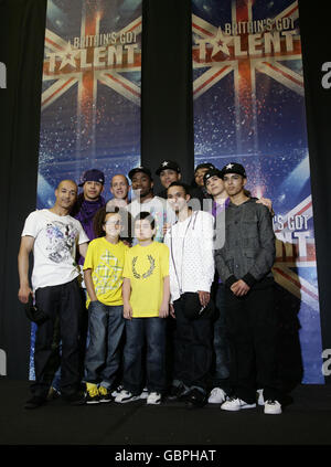 Diversity', the winners of Britain's Got Talent during a press conference at Sony HQ in Kensington, west London. Stock Photo