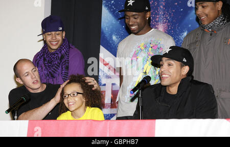 Diversity', the winners of Britain's Got Talent during a press conference at Sony HQ in Kensington, west London. Stock Photo