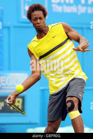 Tennis - AEGON Championships - Day Two - The Queen's Club. France's Gael Monfils during day two of the AEGON Championships at The Queen's Club, London. Stock Photo