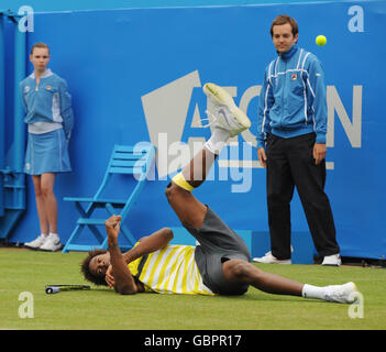 Tennis - AEGON Championships - Day Two - The Queen's Club. France's Gael Monfils during day two of the AEGON Championships at The Queen's Club, London. Stock Photo