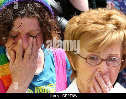 Clerical abuse victims silent march Stock Photo