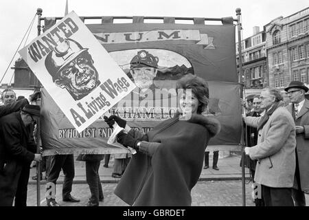 British Politics - The Miners Strike - London - 1972 Stock Photo