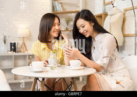 Bestie watch mobile phone Stock Photo