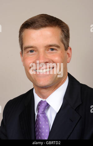 Mark Harper, Conservative MP for Forest of Dean is photographed inside the Houses of Parliament in London. Stock Photo