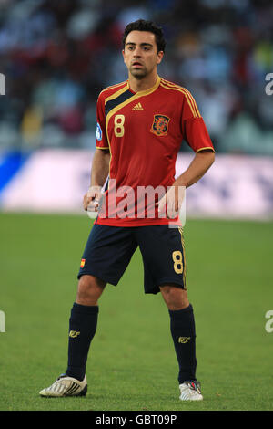 Soccer - Confederations Cup 2009 - Group A - Spain v Iraq - Free State Stadium. Xavi, Spain Stock Photo