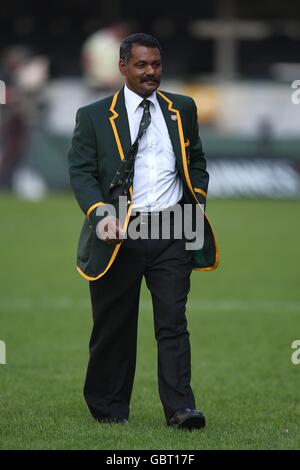 South Africa coach Peter de Villiers walks the pitch before kick off Stock Photo