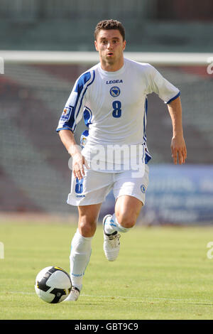 Soccer - International Friendly - Bosnia-Herzegovina v Oman - Stade Pierre de Coubertin. Sanel Jahic, Bosnia-Herzegovina Stock Photo
