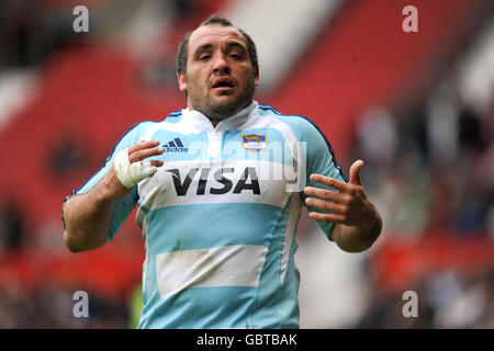 Rugby Union - The Standard Bank Cup - Argentina v England - Old Trafford Stock Photo