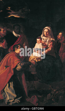 17th century - The Holy Family with Saints Anne and Catherine of ...