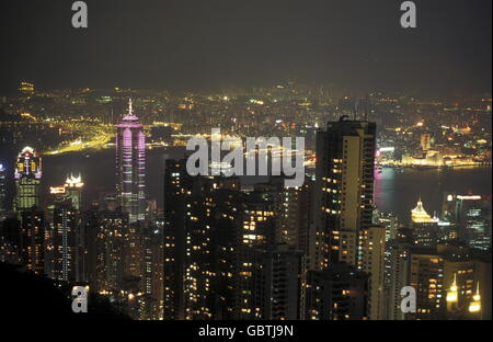 The City Centre of Hong Kong in the south of China in Asia. Stock Photo
