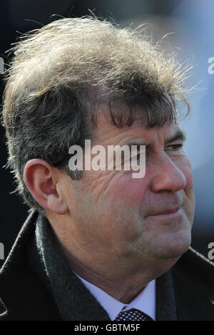 Horse Racing - The 2009 John Smith's Grand National Meeting - Day Three - Aintree Racecourse. J P McManus, racehorse owner Stock Photo