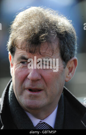 Horse Racing - The 2009 John Smith's Grand National Meeting - Day Three - Aintree Racecourse. J P McManus, racehorse owner Stock Photo