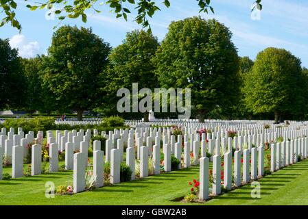 British Cemetery in Bayeux, Normandy, France. Stock Photo