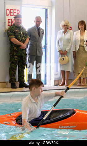 The Prince of Wales and the Duchess of Cornwall visiting the ...