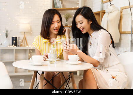Bestie watch mobile phone Stock Photo