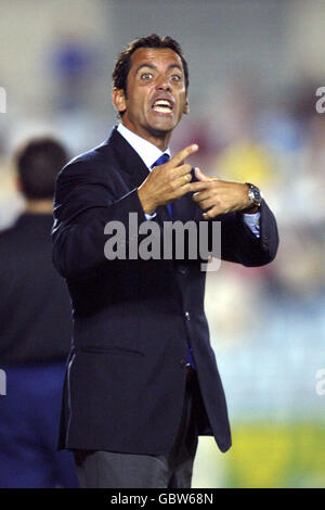 Soccer - Spanish Primera League - Getafe v Espanyol. Quique Sanchez Flores, Getafe coach Stock Photo