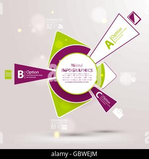 Web design template. Vector illustration for your business presentation. Stock Vector