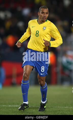 Soccer - 2009 FIFA Confederations Cup - Final - USA v Brazil - Ellis Park. Gilberto Silva, Brazil Stock Photo