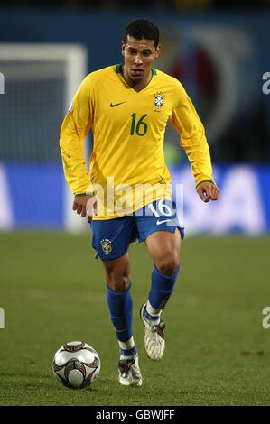 Soccer - 2009 FIFA Confederations Cup - Final - USA v Brazil - Ellis Park. Andre Santos, Brazil Stock Photo