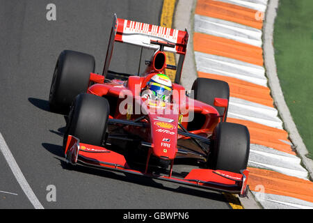 Formula One - Australian Grand Prix - First Practice - Albert Park - Melbourne. Ferrari's Felipe Massa during the first practice at Albert Park Stock Photo