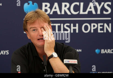 South Africa's Ernie Els during the Barclays Scottish Open Practice Round at Loch Lomond, Scotland. Stock Photo