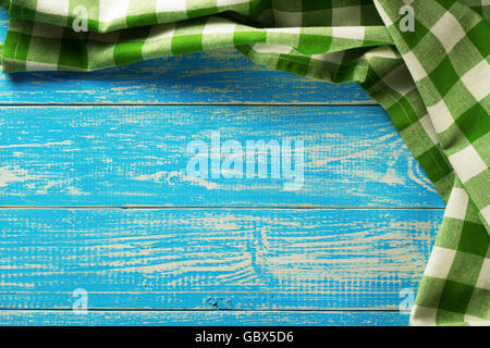 cloth napkin on wooden background Stock Photo