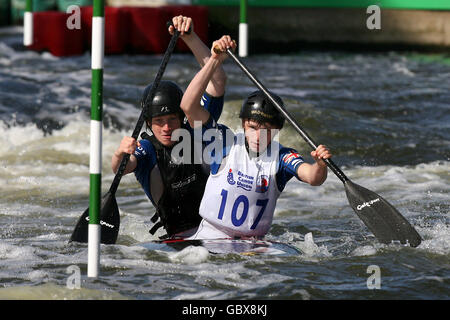 Water Sports - European Canoe Slalom Championships 2009 - Holme Pierrepont Stock Photo