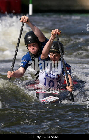 Water Sports - European Canoe Slalom Championships 2009 - Holme Pierrepont Stock Photo