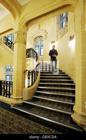 The main stairwell inside the new United Kingdom Supreme Court in Parliament Square, London. Stock Photo