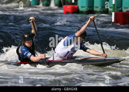 Water Sports - European Canoe Slalom Championships 2009 - Holme Pierrepont Stock Photo