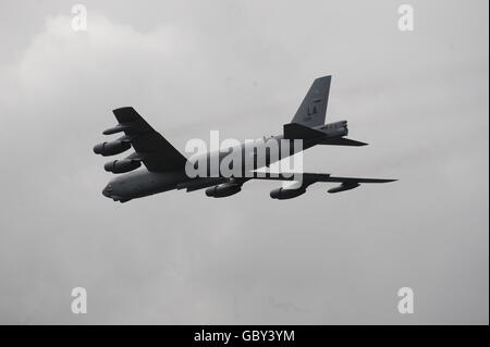 Boeing B-52H Stratofortress of 20th Bomb Squadron, USAF Air Combat Command, Barksdale AFB at the Royal International Air Tattoo at RAF Fairford, Gloucestershire. Stock Photo