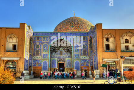 Sheikh Lotfollah Mosque on Naqsh-e Jahan Square of Isfahan, Iran Stock Photo