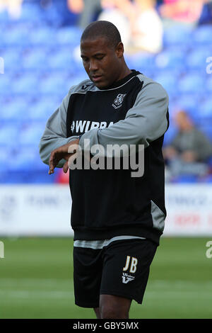 Soccer - Pre Season Friendly - Tranmere Rovers v Liverpool - Prenton Park. Tranmere Rovers manager John Barnes Stock Photo